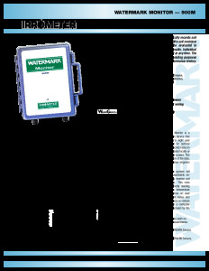 Watermark Monitor Specsheet EN